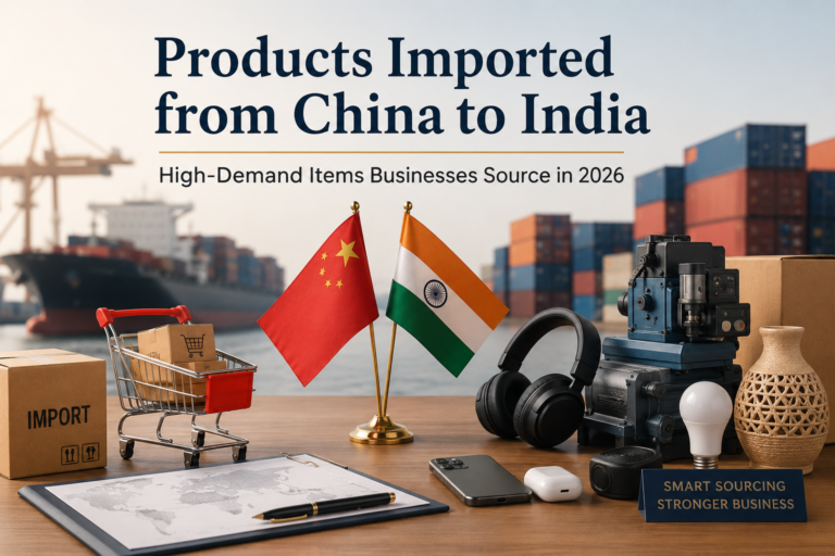 Products Imported from China to India: High-Demand Items Businesses Source