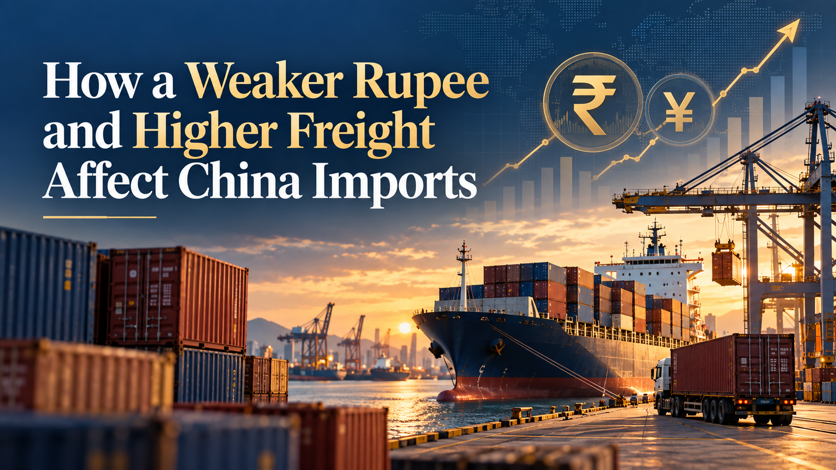 Weaker rupee and higher freight impact on China import costs to mumbai, India